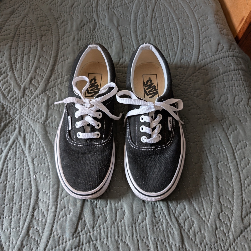 Vans Classic Black and White Sneakers